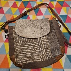 Stylish Brown and Gray Women's Bag